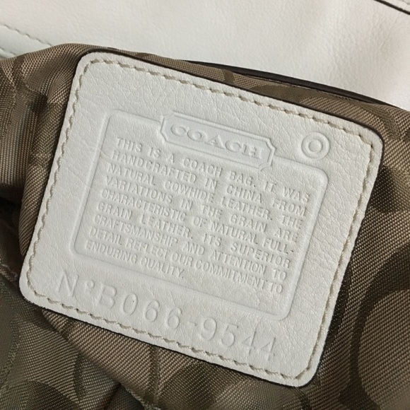 Coach Handbag - White, Barely Used - Picture 3 of 5
